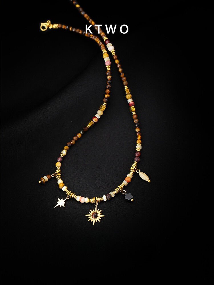 Royal Tiger Eye Necklace – Vintage Palace Style Jewelry - Inkduo