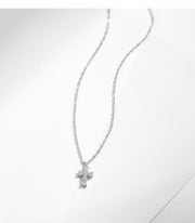CERCOO | Moissanite S925 Sterling Silver Cross Necklace