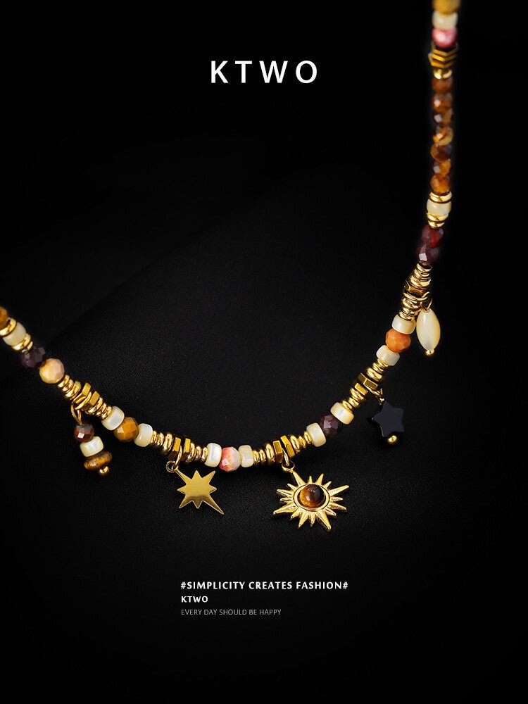 Royal Tiger Eye Necklace – Vintage Palace Style Jewelry - Inkduo