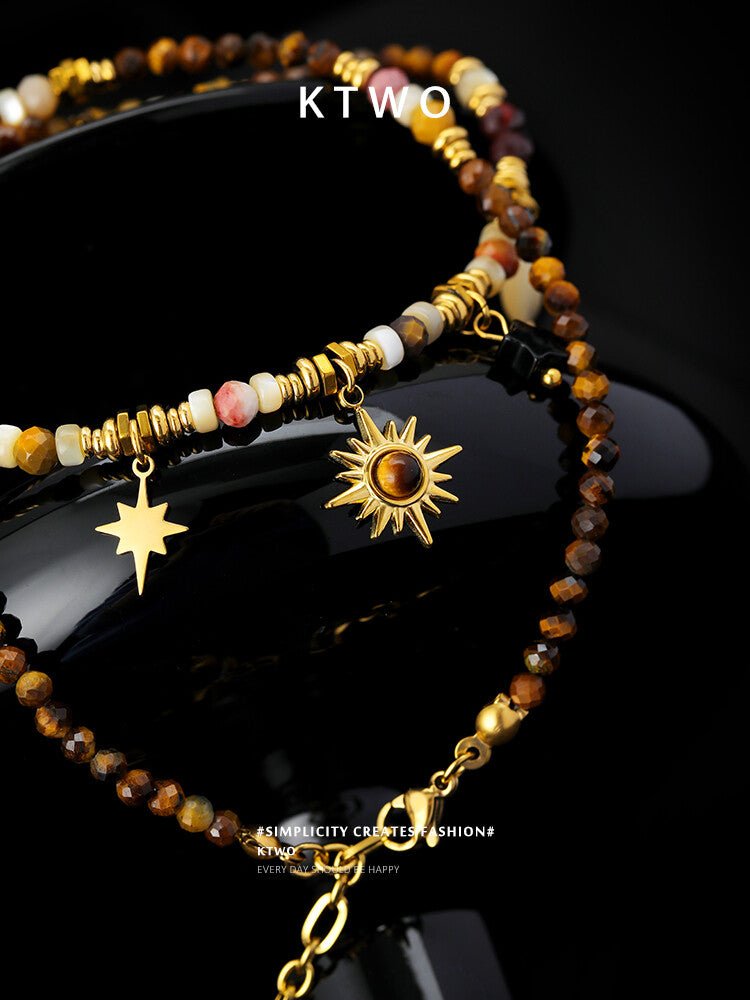 Royal Tiger Eye Necklace – Vintage Palace Style Jewelry - Inkduo