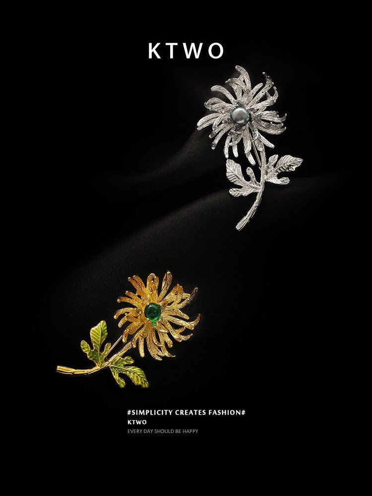 Daisy Brooch – Gold - Plated Elegant Floral Accessory - Inkduo