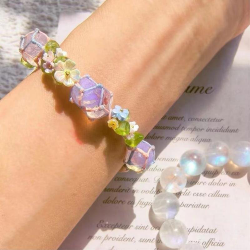 Endless Summer Amethyst Healing Crystal Bracelet - Inkduo